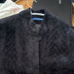 J. McLaughlin Charcoal Fuzzy Cardigan